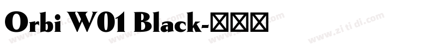 Orbi W01 Black字体转换